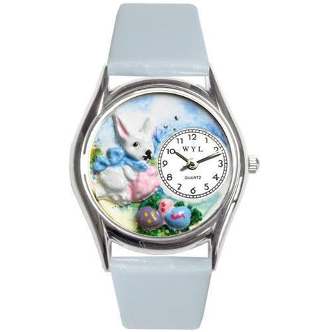 Easter Eggs Watch Small Silver Style