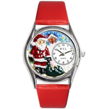 Christmas Santa Claus Watch Small Silver Style