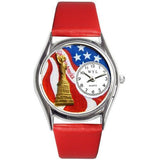 July 4th Patriotic Watch Small Silver Style