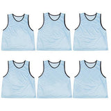 6-pack Adult Scrimmage Pinnies, Light Blue