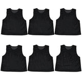 6-pack Adult Scrimmage Pinnies, Black