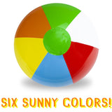 24" Six-Color Beach Ball