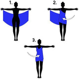 Backless Beach Dress Wrap, Blue