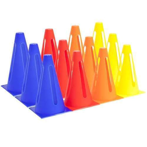 12-pack Collapsible Sport Cones, 4 Colors