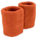 Wrist Sweatbands 2-pack, Orange