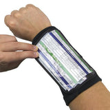 Quarterback Playbook Wristband, 6.5" Large