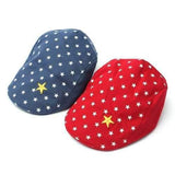 New Baby Boys Girl Cotton Stars Beret Cap Casual Flat Peaked Baseball Hat