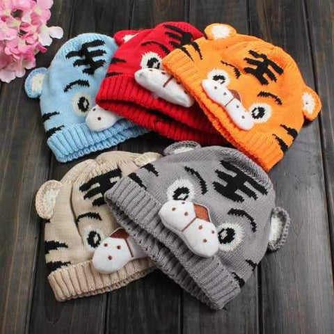 Baby Animal Beanie Knit Crochet Hat