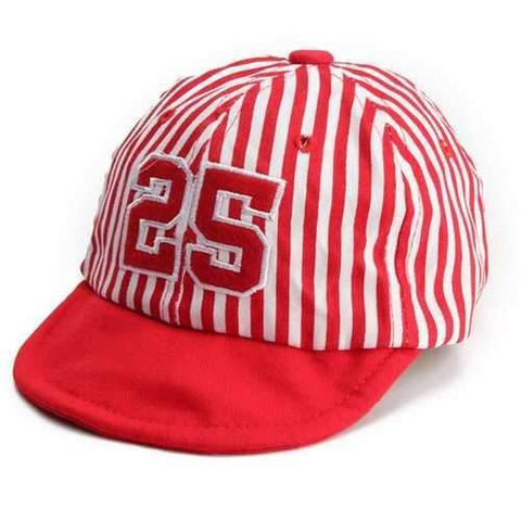 Baby Kids Girl Boy Stripe Baseball Cap Casual Snapback Visor Hat Adjustable