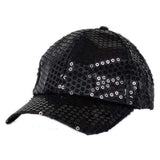 Men Women Kids Sequin Baseball Cap Hip-hop Hat Belly Jazz Dance Cap