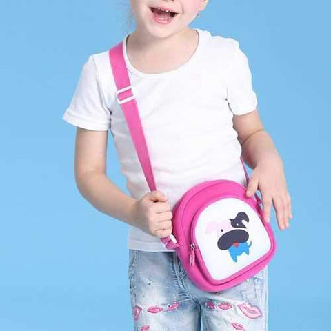 Kindergarten Children Girls Lovely Cartoon Crossbody Bag Outdoor Travel Shoulder Bag