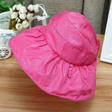 Kids Girls Summer Foldable Bow-knot Empty Top Visor Hats Casual Wide Brim Sunscreen Sun Hat