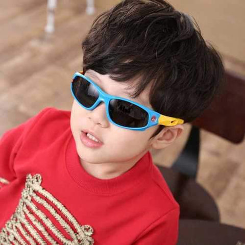 Kids Polarized Flexible Anti-UV Eyewear HD Lens Outdoor Sports Visor Soft Frame Sunglasses