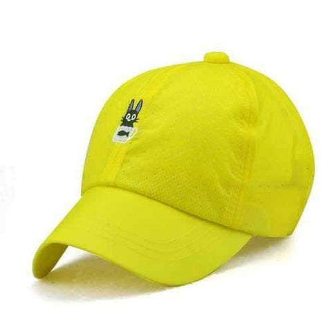 Children Summer Sunscreen Thin Breathable Baseball Cap Embroidered With Kitten Hat