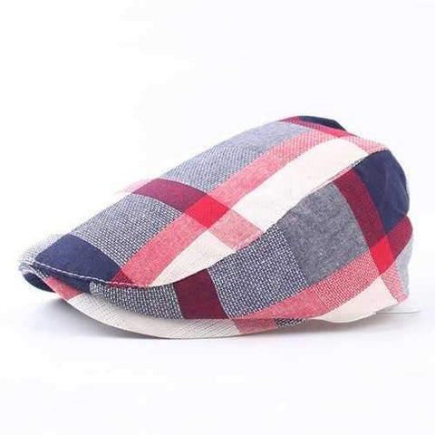 Breathable  Colorful Stripy Beret Caps Outdoor Sun Hats Newsboy Fashion Duck Caps For Kids