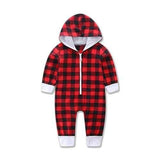 Hooded Plaid Package Fart Garment