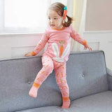 Cute Rabbit Patchwork Girls Pajamas