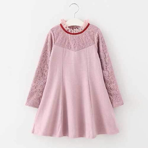 Pink Patchwork Dresses for Girls