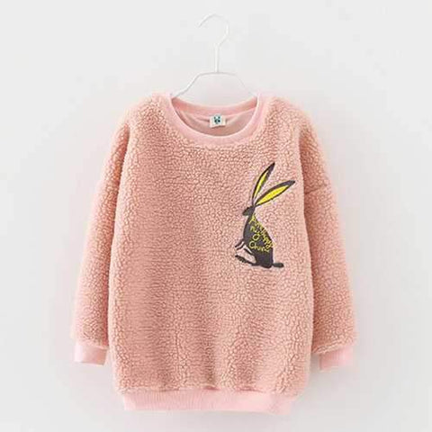 Girls Cartoon Rabbit Tops