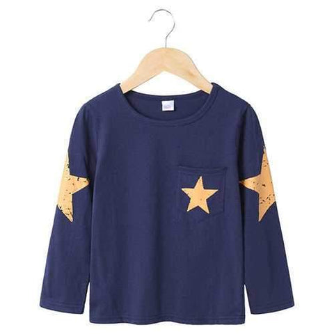 Star Printed Boys Tops Shirt