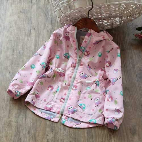 Hooded Printing Girls Jackets