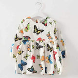 Girls Butterfly Cotton Dress