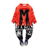 Tassel Patchwork Boys Girls Clothing Sets