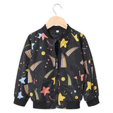 Star Printed Boy Girls Jacket 2-9Y