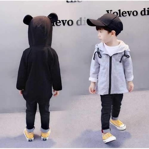 Cute Ear Hooded Kids Coat