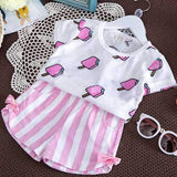 Little Girls' Short Sets For 1Y-7Y