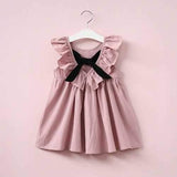 Bowknot Ruffles Baby Girls Dresses