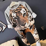 Tiger Boys Clothing Sets T-shirt + Pants