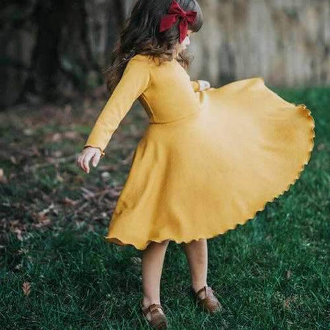 Yellow/Red Girl Party Pageant Dress