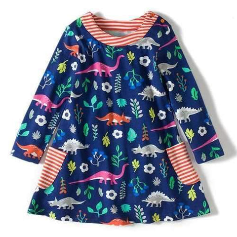 100% Cotton Girls Dress For 2Y-12Y