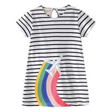 Airplane Girls Casual Dresses For 1Y-6Y