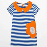 Cute Striped Girls Casual Dresses