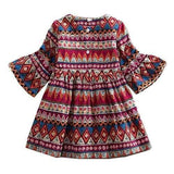 Bohemian Style Girls Dresses For 2Y-11Y