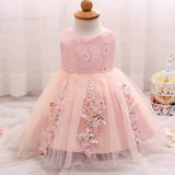 Sequins Decor Baby Girls Tulle Dress