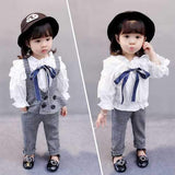 Girls Casual Sweatshirts+Pants 2Pcs Suits