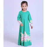 Girl Princess Printed Flowers Dress