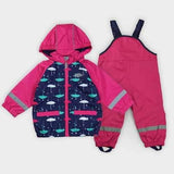 Girls Thicken Warm Hooded Ski Snowsuit