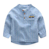 Spring Boys Pattern Polo Shirt For 2-9Y