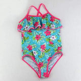 Floral Printed Girls Swimwear 4-12 T/Y