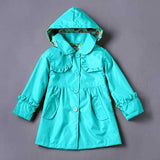 Girls Waterproof Jackets Raincoat