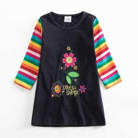 Flower Long Sleeve Baby Girl Dress