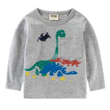 Dinosaur Baby Boys Long Sleeve Tees