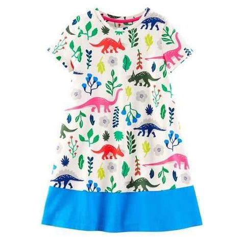 Girls Casual Cotton Dress For 1Y-9Y