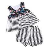 Printed Girls Summer Clothing Set