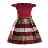 Vintage Striped Girls Party Dress