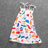 Summer Cute Print Children Dress